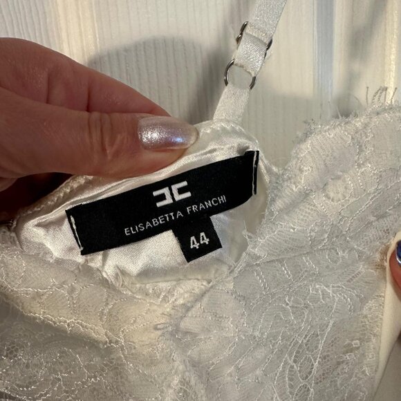 The Perfect most Glamorous White Jumpsuit! Elegant with a seamless fit! - Picture 2 of 8